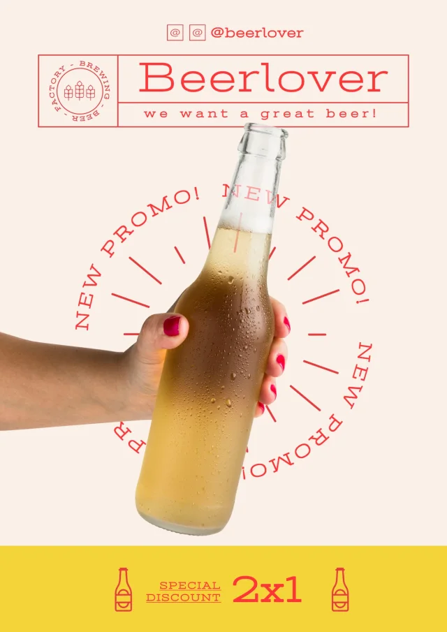 10 Soda beer & beverages Poster template
