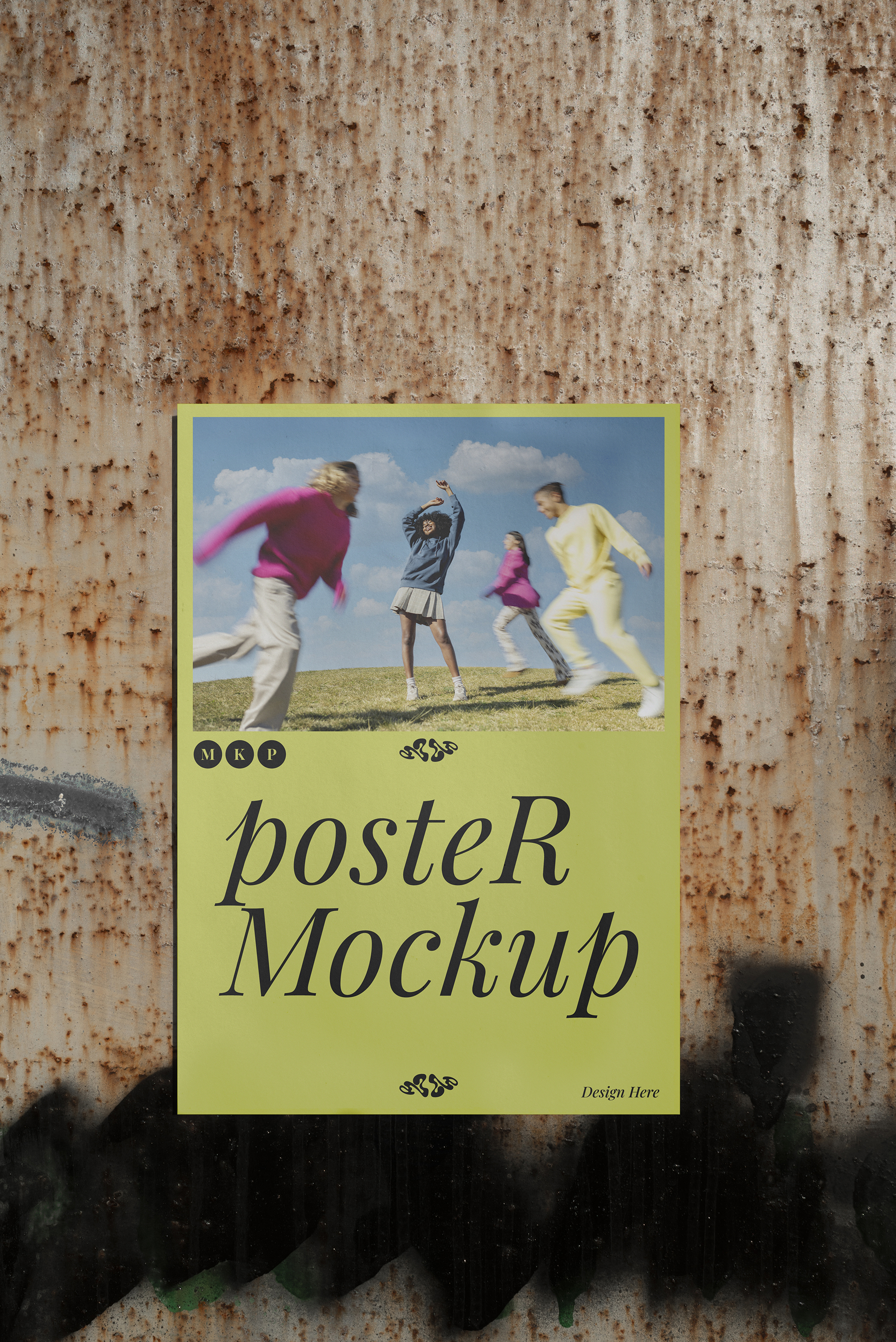 19 outdoor wall posters display PSD &mdash; preview 4