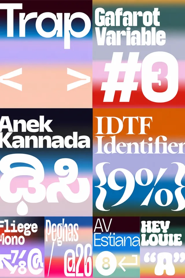 10 Creative fashionable & trendy fonts
