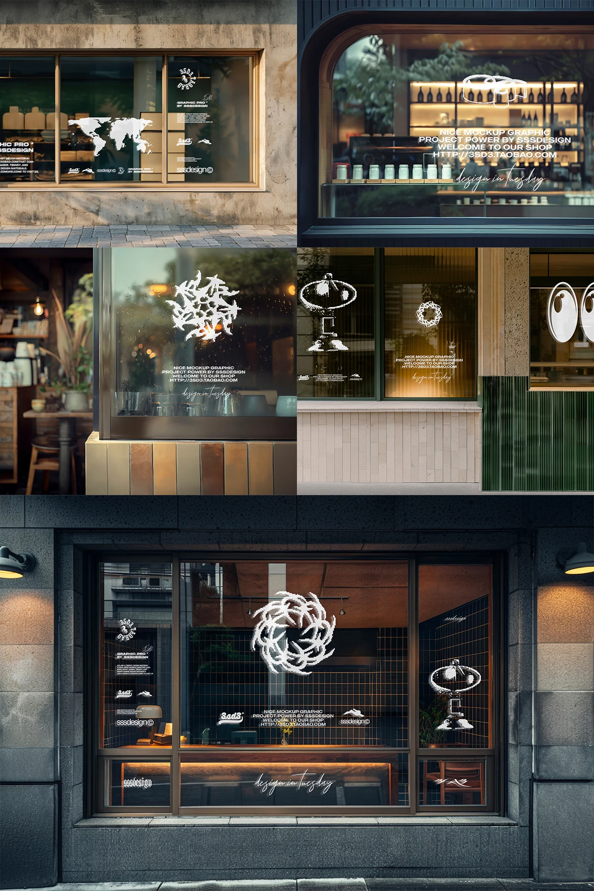 12 Cafe shop Window Storefront &mdash; preview 5