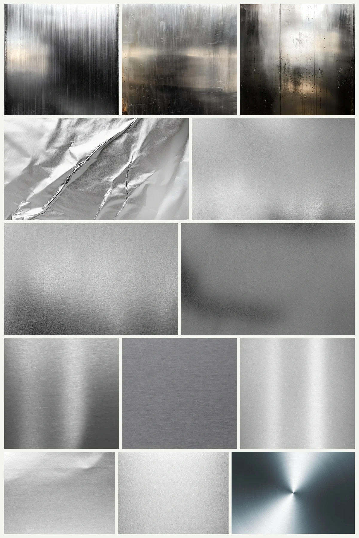 140 Metal Silver Texture Background &mdash; preview 11