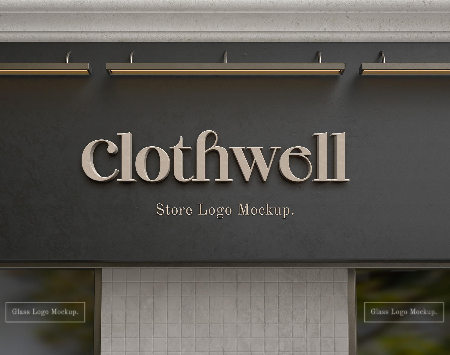 30 Style modern storefront metal signboard preview 2