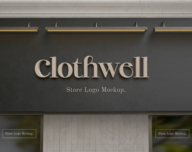 30 Style modern storefront metal signboard preview 2