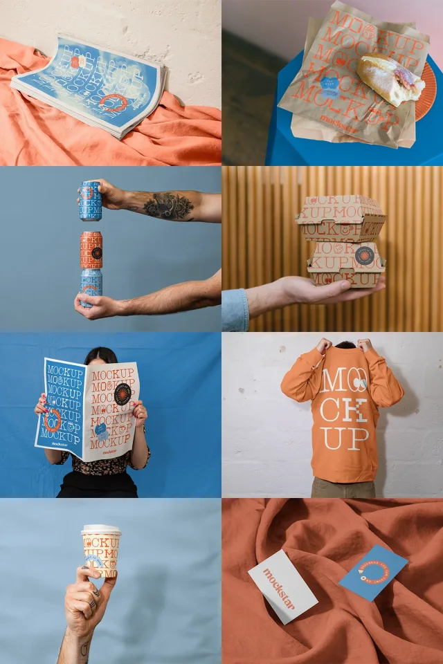 24 Restaurant catering Brand Mockup &mdash; preview 5